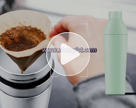 750ML/25oz 可定制304不銹鋼兩段式保溫款調(diào)酒器